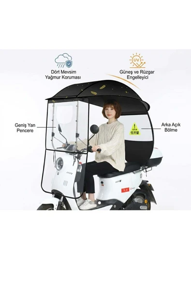 ADR Scooter Motosiklet Yağmurluk Tente Çadır Kumaşı Şemsiye Gölgelik Branda ürün görseli 1