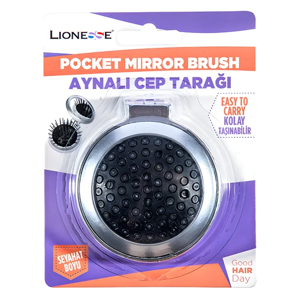 Tarko Lionesse 2139 Aynalı Cep Tarağı 1 Adet ürün görseli 1