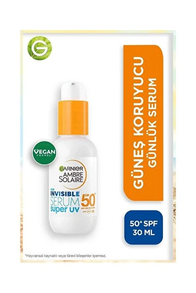 Garnier Ambre Solaire Invisible Serum Super UV Günlük Güneş Koruyucu Serum ürün görseli 1
