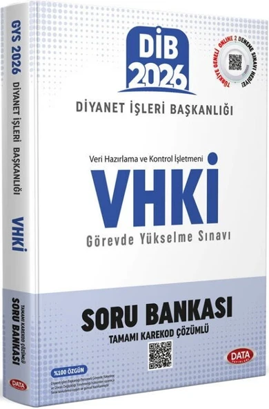 2026 Diyanet İşleri Başkanlığı VHKİ Görevde Yükselme Sınavı Soru Bankası Data Yayınları ürün görseli 1