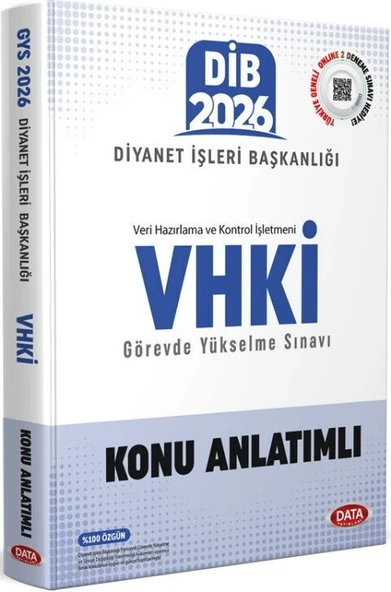 2026 Diyanet İşleri Başkanlığı VHKİ Görevde Yükselme Sınavı Konu Anlatımlı Data Yayınları ürün görseli 1