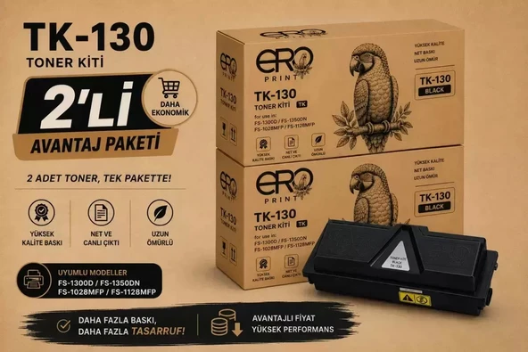Kyocera FS-1128 Muadil Toner - 2'li Avantaj Paket ürün görseli 1