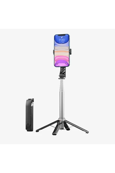 Linktech H876 Premium Mini Bluetooth Kumandalı Selfie Çubuğu Telefon Tripod ürün görseli 1