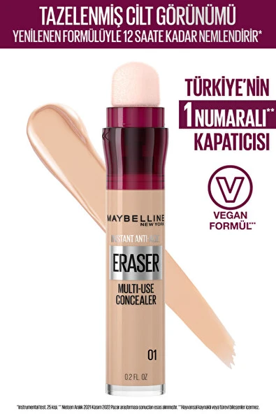 Maybelline New York Instant Anti Age Eraser Kapatıcı - 01 Light ürün görseli 1