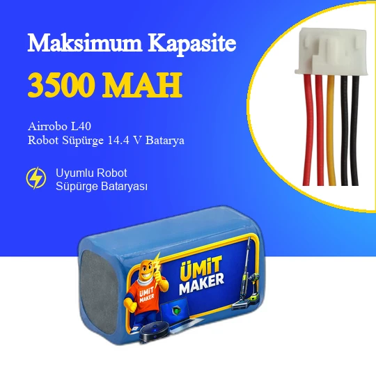 Airrobo L40 Robot Süpürge 3500 mAh Batarya ürün görseli 1
