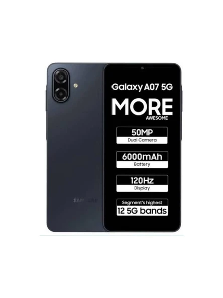 Samsung Galaxy A07 5G 128GB Siyah(Samsung Türkiye Garantili) ürün görseli 1