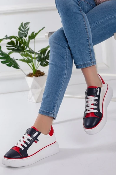 Kadın Lacivert Sneaker Spor Ayakkabı ürün görseli 1