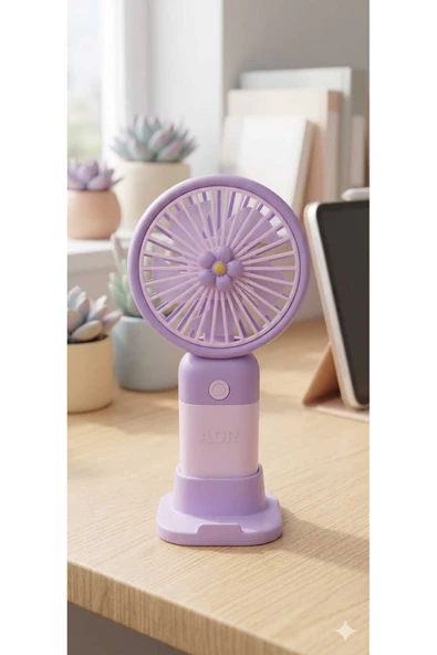ADR Mini Vantilatör Fan El Pervanesi Küçük Mini Vantilatör 3 Kademeli 5 Farklı Renk ürün görseli 1
