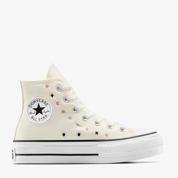 Converse Chuck Taylor All Star Lift Platform Celestial Kadın Krem Sneaker ürün görseli 1