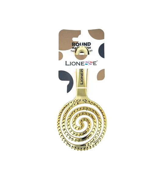 Lionesse Maze Brush Altın Renkli Saç Fırçası Tüm Saç Tipleri İçin Yumuşak Uçlu 1 Adet ürün görseli 1