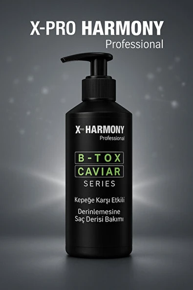 X Pro Harmony B-Tox Caviar Series Kepeklenme Karşıtı Saç Bakım Şampuanı 500 ml ürün görseli 1