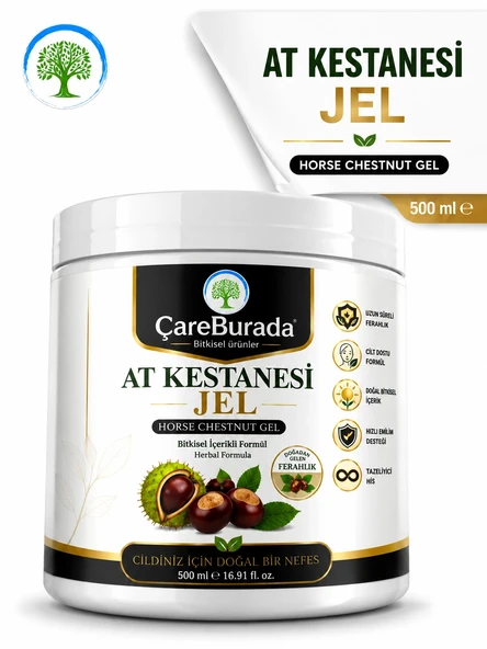 ÇareBurada At Kestanesi Jel 500 ml. | Ferahlık ve Bakım Bir Arada ürün görseli 1