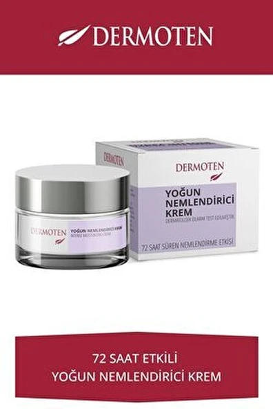 Dermoten 72 Saat Etkili Yoğun Nemlendirici Cilt Bakım Kremi 50 ml Hindistan Cevizi Yağı ve Shea Yağı İçerir ürün görseli 1