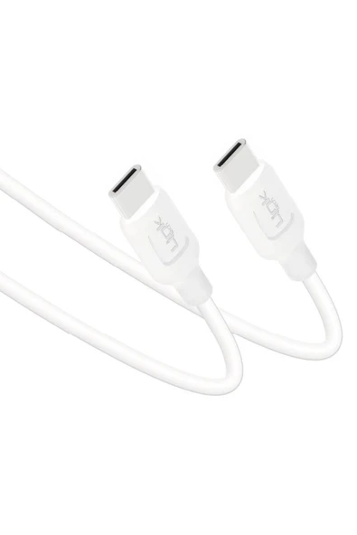 Linktech K451 Strong 60w Type-c - Type-c Data/şarj Kablosu 1mt Beyaz ürün görseli 1