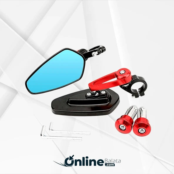 Unıversal CNC Gidon Ayna Kırmızı 482K ürün görseli 1