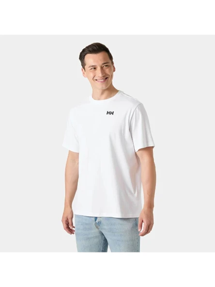 Helly Hansen Core Graphic Erkek T-Shirt 2.0 Beyaz ürün görseli 1