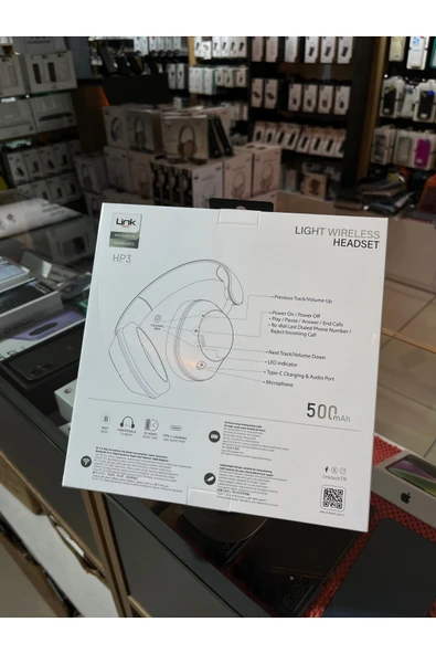 Linktech HP3 Kulak Üstü Kablosuz Bluetooth Kulaklık - Resim 5