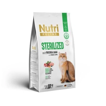 Nutri Feline Sterilised Kısırlaştırılmış Kuzulu Kedi Maması 10 kg ürün görseli 1