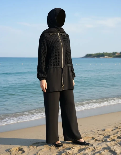 Nuss PANTOLONLU Takım siyah 1069 - Resim 2