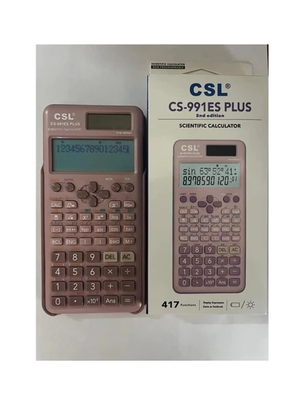 CSL CS-991ES PLUS FONKSIYONEL HESAP MAKINESI PEMBE ürün görseli 1