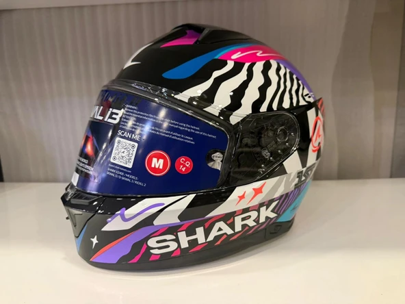 Kask Shark Skwal İ3 SPEED-FANCY Black White Blue ürün görseli 1