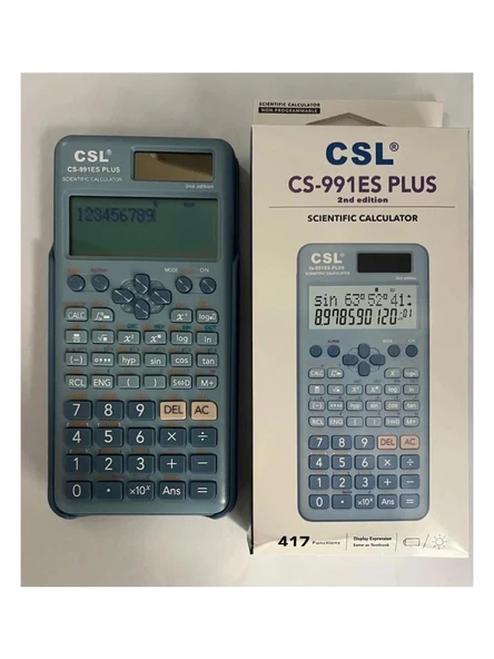 CSL CS-991ES PLUS FONKSIYONEL HESAP MAKINESI MAVI ürün görseli 1