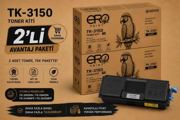 Kyocera ECOSYS M3540idn Muadil Toner - 2'li Avantaj Paket ürün görseli 1