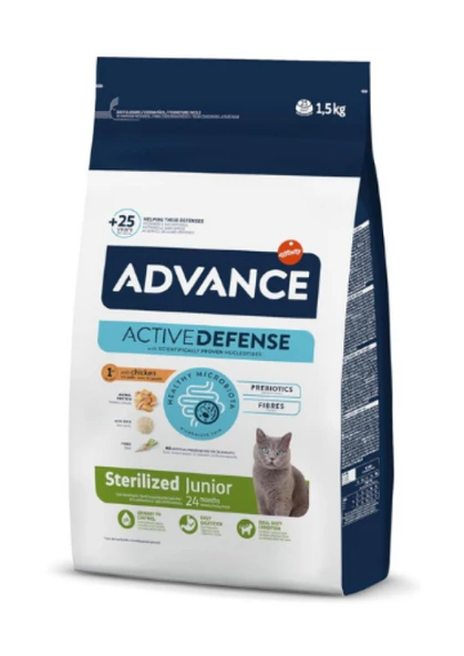 Advance Young Sterilised Tavuklu Kısırlaştırılmış Yavru Kedi Maması 1.5 Kg ürün görseli 1