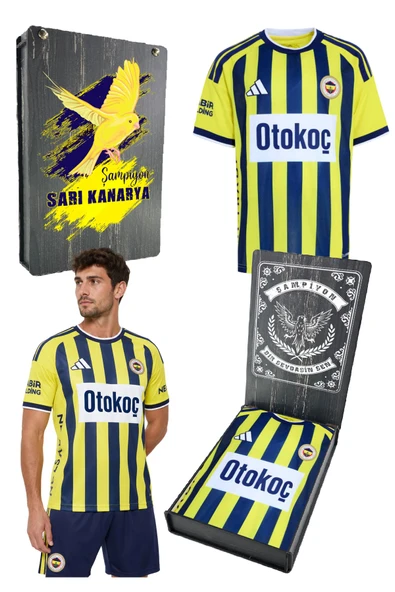 FENERBAHÇE ORİJİNAL LİSANSLI SARI-LACİVERT 26/27 YETİŞKİN FORMA UV KUTU HEDİYELİ ürün görseli 1