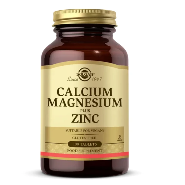 Solgar Calcium Magnesium Plus Zinc 100 Tablet ürün görseli 1