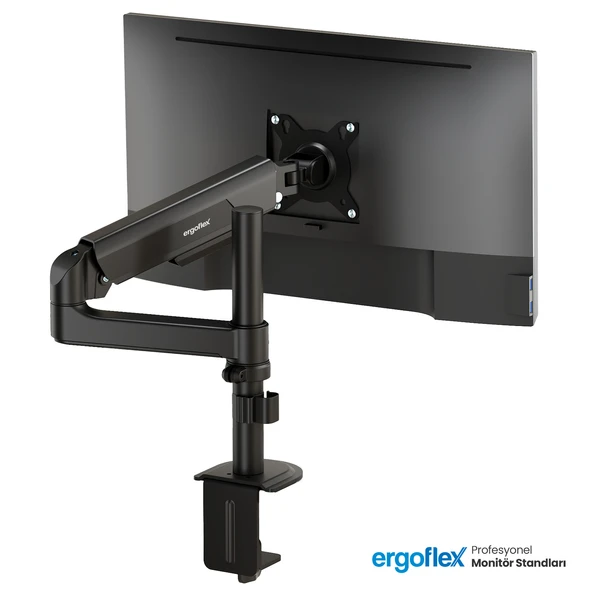 Ergoflex S10 Siyah 22-40inch Amortisörlü 12 kg Monitör Standı 2026 Versiyon ürün görseli 1