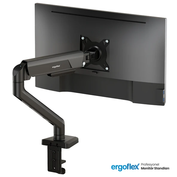Ergoflex X10 Siyah 22-40inch Amortisörlü 12 kg Monitör Standı 2026 Versiyon ürün görseli 1