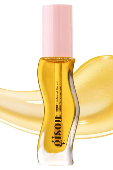 Gisou Honey Infused Nemlendirici ve Parlatıcı Dudak Bakım Yağı Honey Gold 8ML ürün görseli 1
