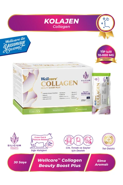Wellcare Collagen Beauty Boost Plus Tip I & III 10.000 mg - 30 Saşe ürün görseli 1