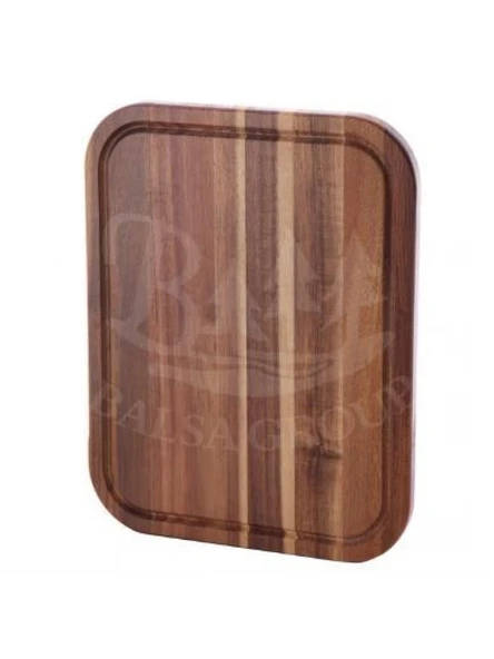 Balsa Akasya Kahverengi Servis Tepsisi 40x30x2 cm ürün görseli 1
