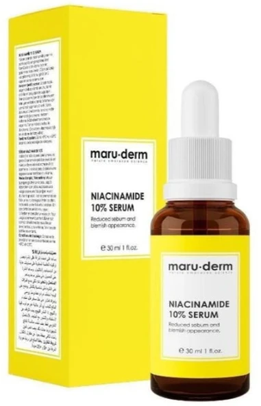 Maruderm Niacinamide %10 + Hyalüronik Asit + Panthenol Cilt Bakım Serumu 30 ml ürün görseli 1