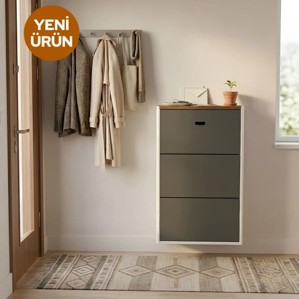 Cabsette Oval Kenarlı 3'lü Metal Ayakkabılık ürün görseli 1