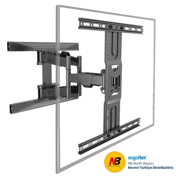 Ergoflex NB Ergonomic NB P6 LCD LED 45–75inch Ultra Ince Hareketli Tv Askı Aparatı ürün görseli 1