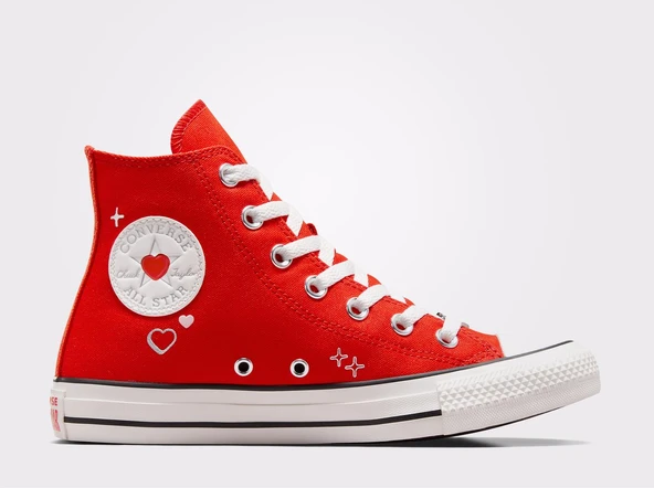 Converse Chuck Taylor All Star Y2K Heart Unisex Kırmızı Sneaker ürün görseli 1
