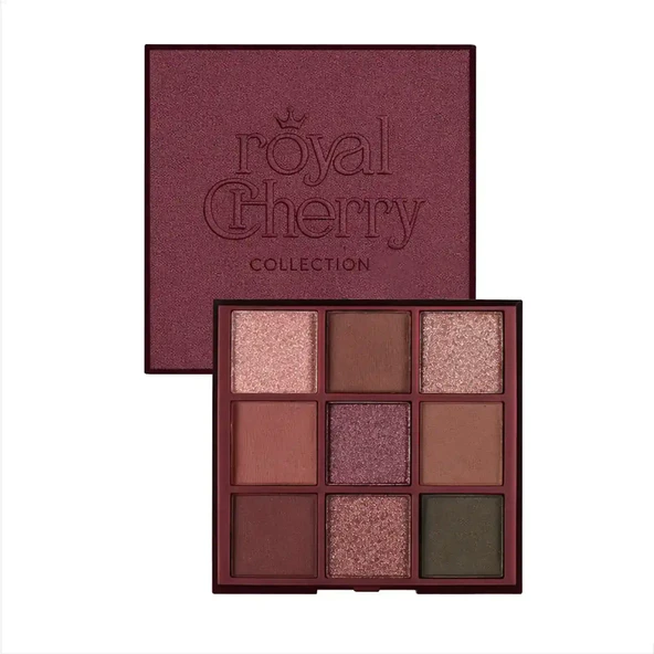 Farmasi Royal Cherry Far Paleti 9’lu  Kiraz ve Bordo Tonlarda Göz Farı Paleti ürün görseli 1