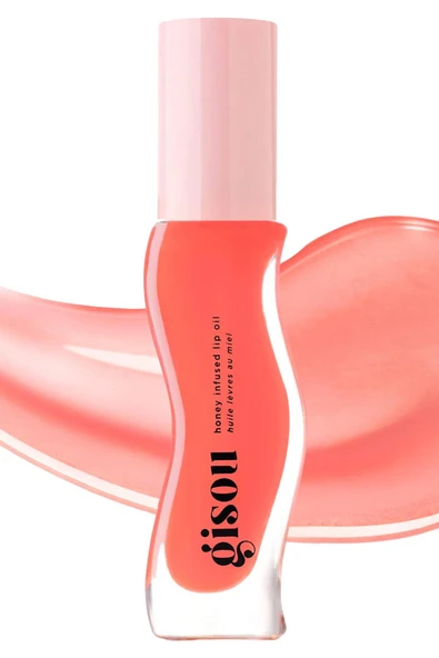 Gisou Honey Infused Nemlendirici ve Parlatıcı Dudak Bakım Yağı Bee-llini Peach 8ML ürün görseli 1