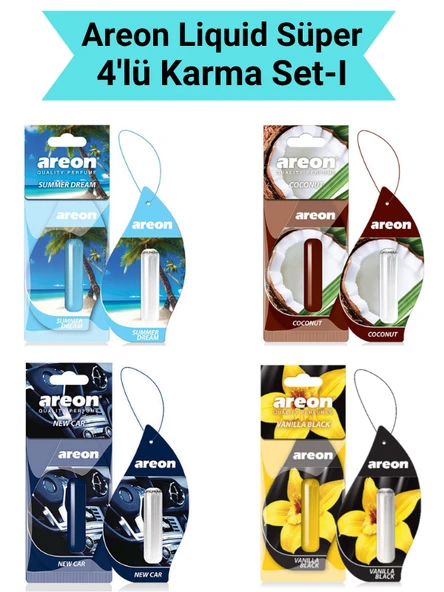 Areon Liquid 5 ml 4'lü Karma Set-1 ürün görseli 1