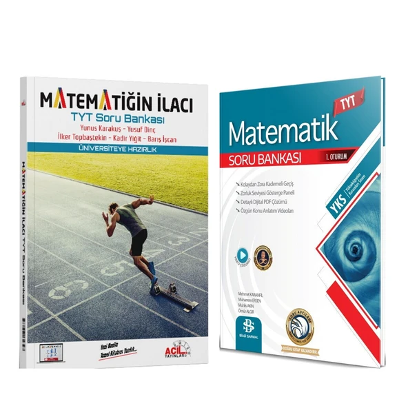 Acil Matematigin İlacı ve Bilgi Sarmal Matematik Soru Bankası Seti 2 Kitap ürün görseli 1