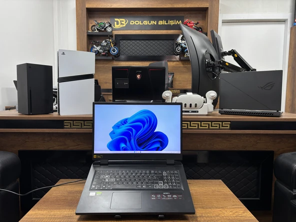 ARIZALI Acer Nitro 5 AMD R7-6800H 32GB 1TB RTX3070Ti 17.3" FHD NH.QGLEY.002 Notebook (İKİNCİ EL) ürün görseli 1