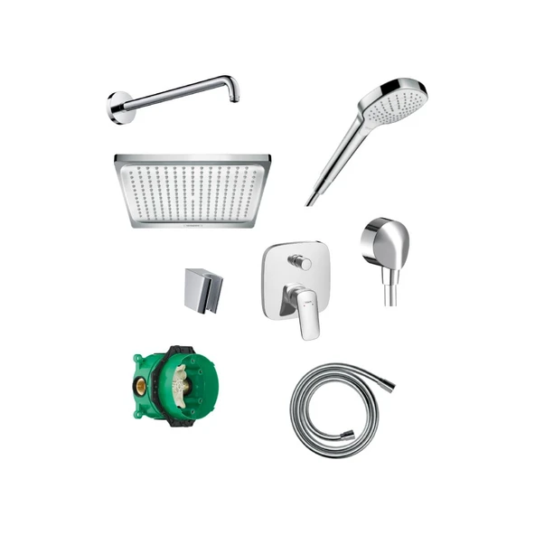 Hansgrohe Logis Ankastre Duş Sistemi - Krom ürün görseli 1