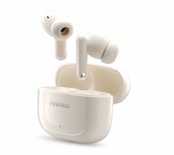 Fineblue C6 Dokunmatik Bluetooth Kulaklık Vrs. 5.4 TWS Type-C Şarjlı Beyaz ürün görseli 1