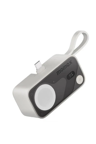 Momax 1-Power X Pro Mini⁺ 5000mAh USB-C Powerbank Beyaz ürün görseli 1