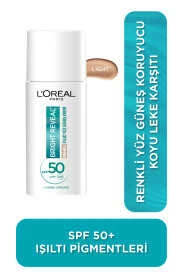 Loreal Paris Bright Reveal Spf 50+ Koyu Leke Karşıtı Renkli Fluid Günlük Yüz Güneş Kremi 50ml - Light ürün görseli 1