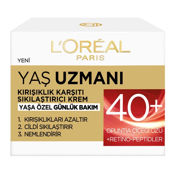 L'Oréal Paris Yaş Uzmanı 40+ Kırışıklık Karşıtı Sıkılaştırıcı Krem 50 ml ürün görseli 1