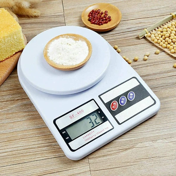 Mutfak Tartısı, Elektronik Hassas Mutfak Terazisi, Tartısı, Dijital Mutfak Tartısı, Mutfak Terazisi, 10 kg 1 gr ürün görseli 1